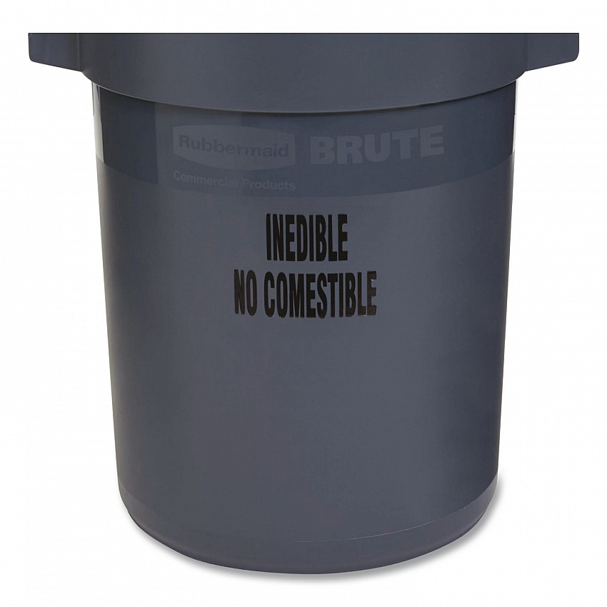 Food Handling BRUTE Container, 32 gal, Resin, Gray (FG263256GRAY)