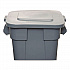 Square BRUTE Lid, 22 x 24 x 2.5, Gray (FG352700GRAY)