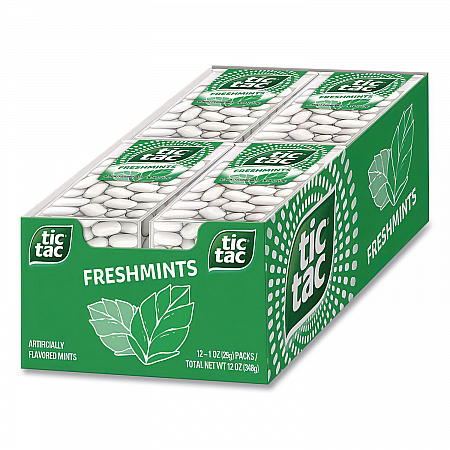 Breath Mints, Freshmint, 1 oz Bottle, 12 Bottles/Box (FEU00771)