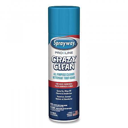 Crazy Clean, Unscented, 19 oz Aerosol Spray, 12/Carton (1000057598)