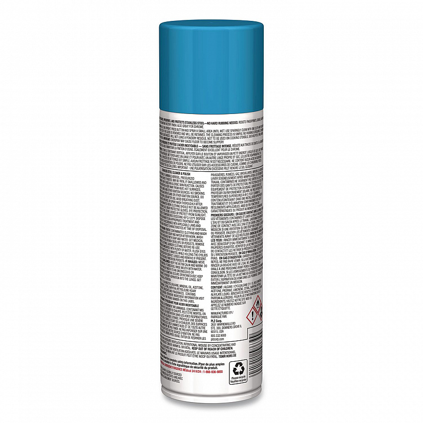 Stainless Steel Cleaner and Polish, 15 oz Aerosol Spray, 12/Carton (1000058639)