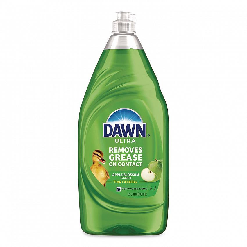 Ultra Liquid Dish Detergent, Apple Blossom Scent, 38 oz Bottle, 8/Carton (20711)