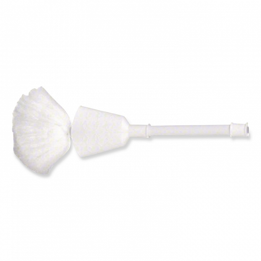 Cone Toilet Bowl Mop, 13" Handle, 5.5" Mop Head, White (3600)