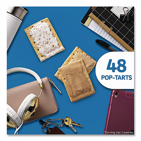Pop Tarts, Brown Sugar Cinnamon/Strawberry, 2 Tarts/Pouch, 12 Pouches/Pack, 2 Packs/Carton (22000456)