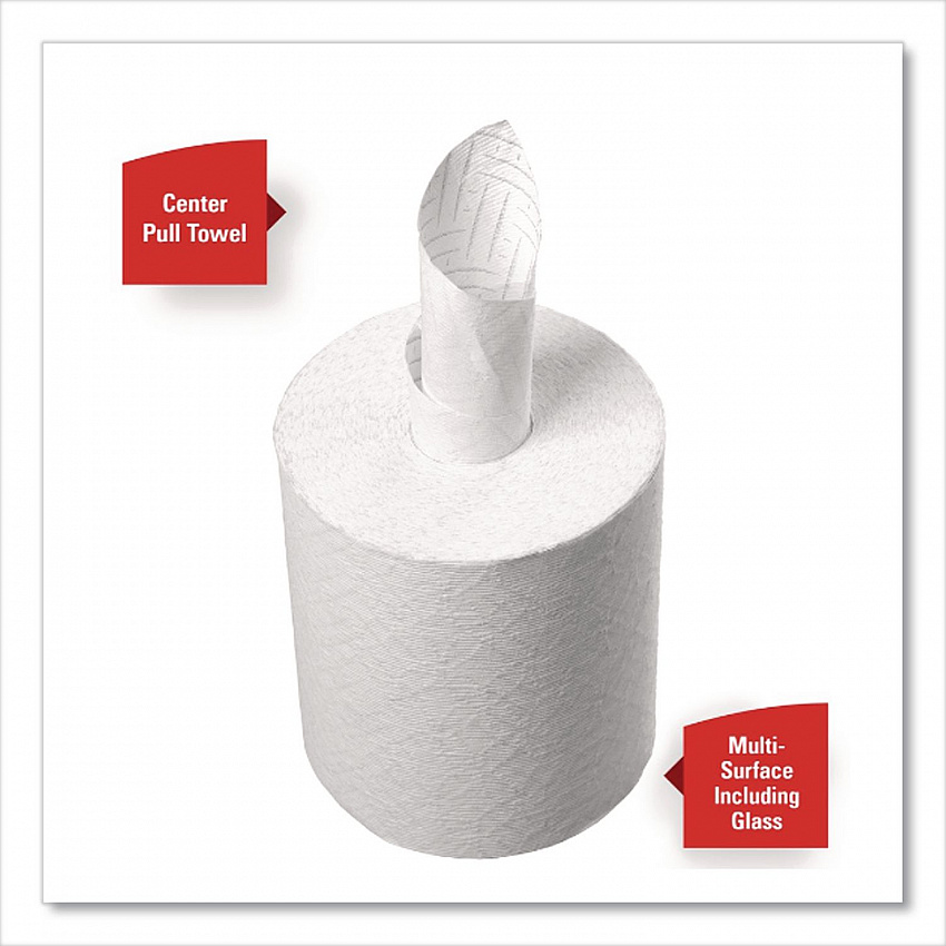 Reach System Roll Towel, 1-Ply, 11 x 7, White, 340/Roll, 6 Rolls/Carton (53734)