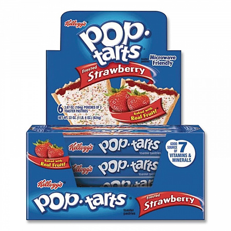 Pop Tarts, Frosted Strawberry, 3.67 oz, 2/Pack, 6 Packs/Box (31732)