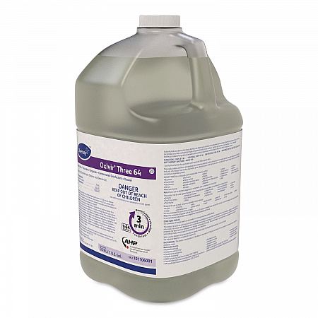 Oxivir Three 64 Disinfecting Cleaner and Deodorizer, 1 gal Bottle, 4/Carton (101106001)