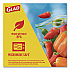 Zipper Food Storage Plastic Bags, Gallon Size, 10.75 x 10.38, Clear, 15 Bags (57034EA)