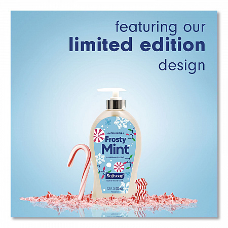 Limited Edition Frosty Mint Liquid Hand Soap, Peppermint Scent, 11 oz Pump Bottle (61023761)