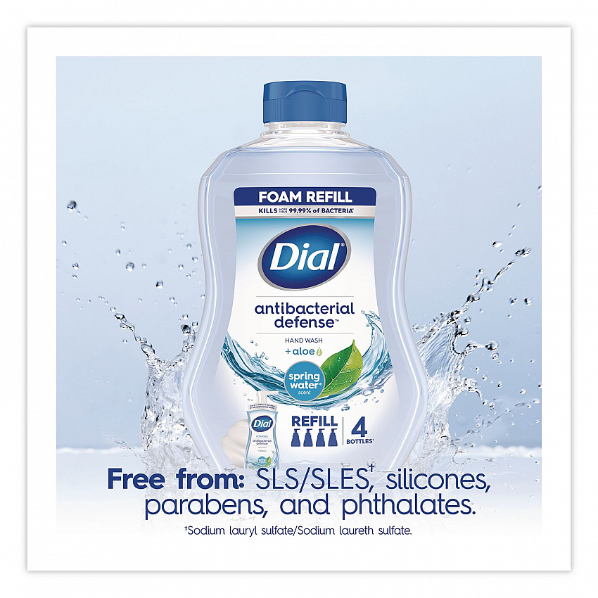 Antibacterial Defense Foaming Hand Soap, Spring Water Scent, 30 oz Refill Bottle (35087EA)