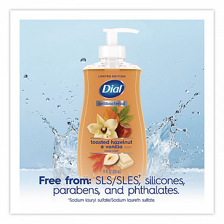 Antibacterial Liquid Hand Soap, Limited Edition, Toasted Hazelnut and Vanilla Scent, 11 oz Pump Bottle (1700035945)
