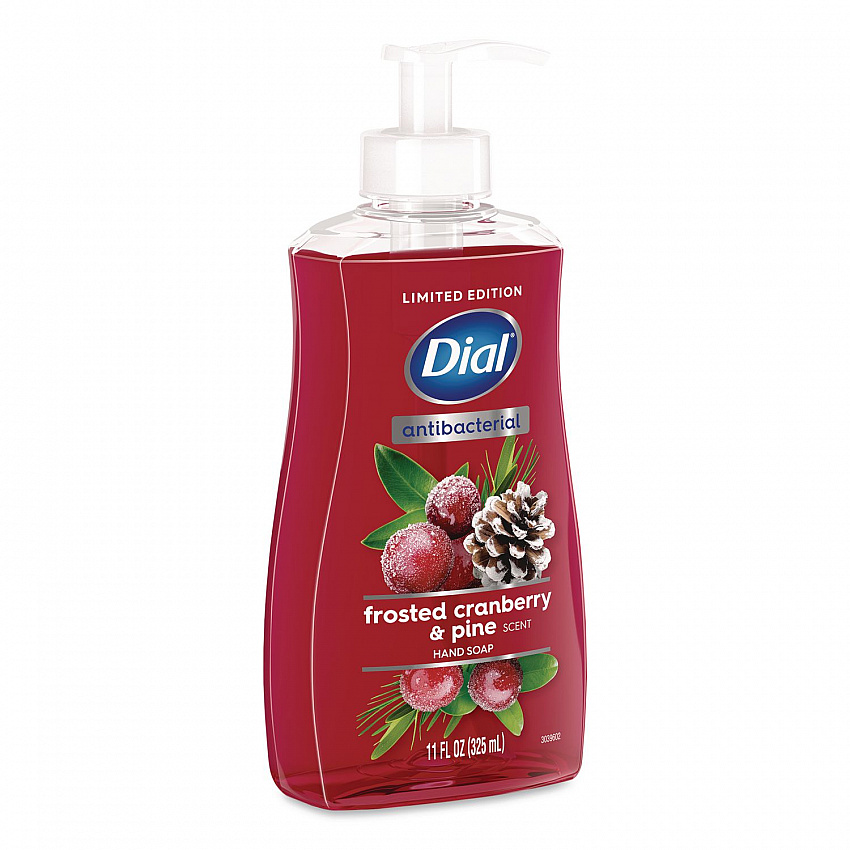 Antibacterial Liquid Hand Soap, Limited Edition, Frosted Cranberry and Pine Scent, 11 oz Pump Bottle (1700035953)