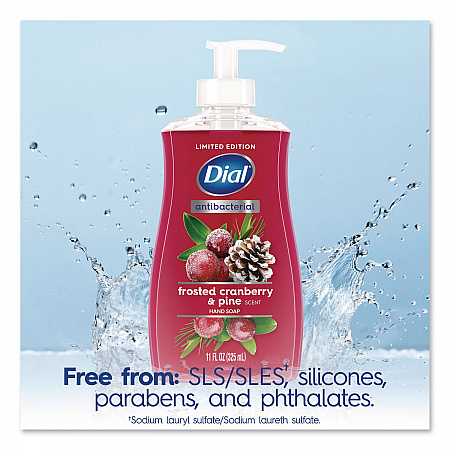 Antibacterial Liquid Hand Soap, Limited Edition, Frosted Cranberry and Pine Scent, 11 oz Pump Bottle (1700035953)