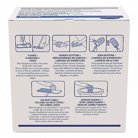 EasyDust Single-Use Dusting Sheets, 5 x 6, 250 Dusters/Box, 6 Boxes/Carton (9292466)