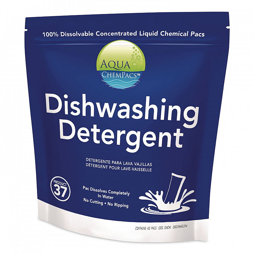 Aqua ChemPacs Dishwashing Detergent, Fresh Citrus Scent, 40 ChemPacs (9320847)