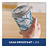 To Go Paper Cups and Lids Combo, 12 oz, Blue/White, 66/Pack (15030)