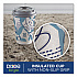 To Go Paper Cups and Lids Combo, 12 oz, Blue/White, 66/Pack (15030)