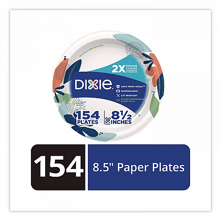Paper Plates with Soak-Proof Shield, Plate, 8.5