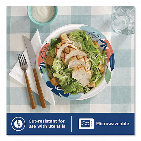 Paper Plates with Soak-Proof Shield, Plate, 8.5