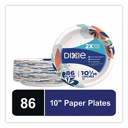 Paper Plates with Soak-Proof Shield, 10