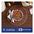 Paper Bowls, 20 oz, Blue/Black/White, 56/Pack (15810)