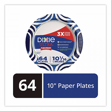 Paper Plate with Flex-Proof Technology, 10