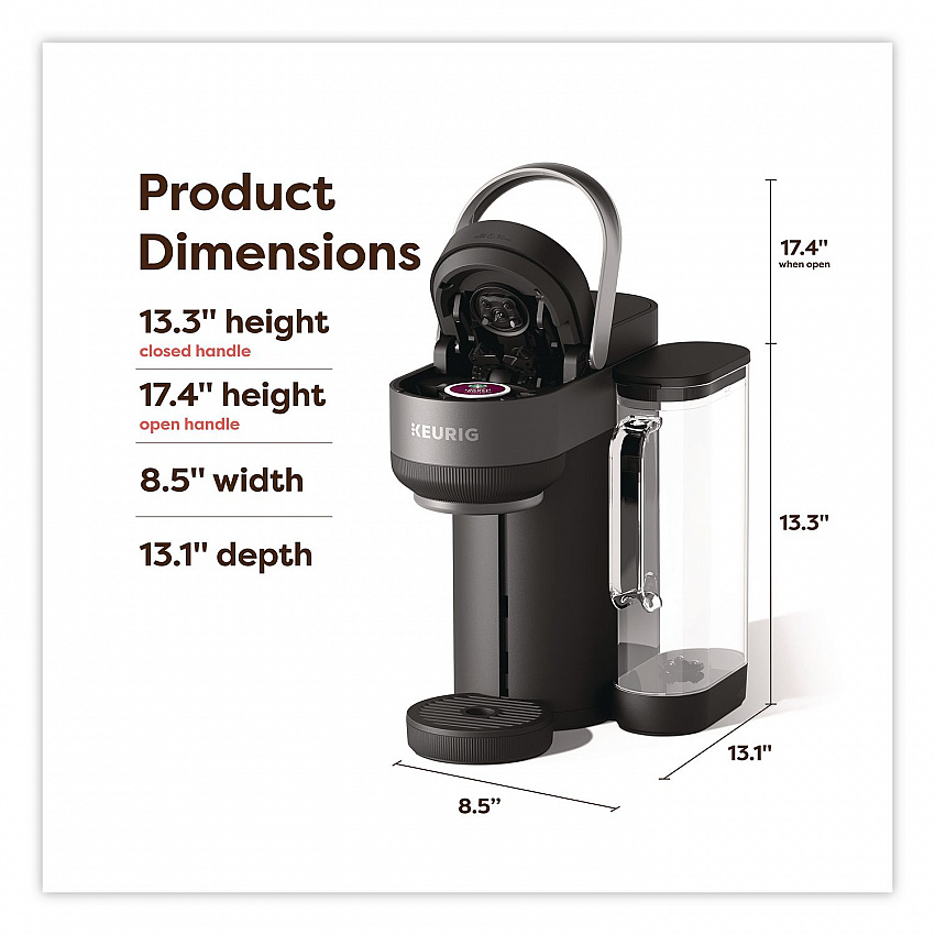 K-Crema 9-Cup Single Serve Coffee Maker, Black (5000380920)