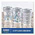 To Go Paper Cups and Lids Combo, 12 oz, Blue/White, 66/Pack (15030)
