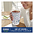 To Go Paper Cups and Lids Combo, 12 oz, Blue/White, 66/Pack (15030)