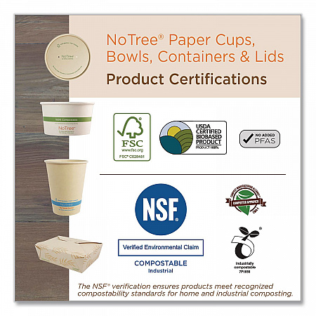 NoTree Cutlery, Light Mediumweight, Fork/Knife/Spoon/Napkin, Paper, Natural, 250/Carton (ASNTTN)