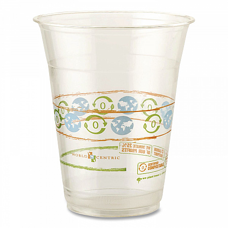 PLA Clear Cold Cups, 16 oz, 10/Pack (CPRTCS16)