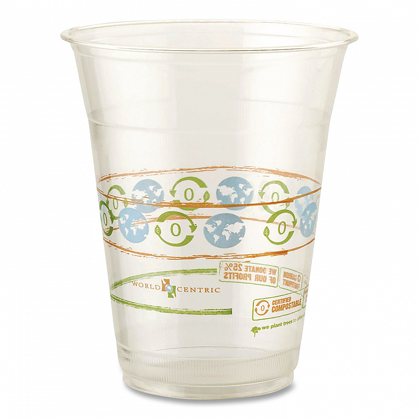 PLA Clear Cold Cups, 16 oz, 10/Pack (CPRTCS16)