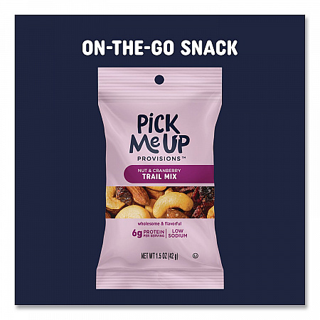 Nut and Cranberry Trail Mix, 1.5 oz Packet, 48/Box (PM62798)