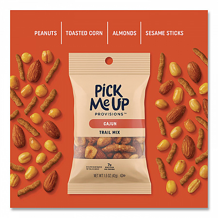 Cajun Trail Mix, 1.5 oz Packet, 48/Box (PM63389)