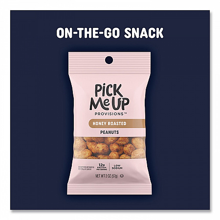 Honey Roasted Peanuts, 2 oz Packet, 36/Box (PM63391)