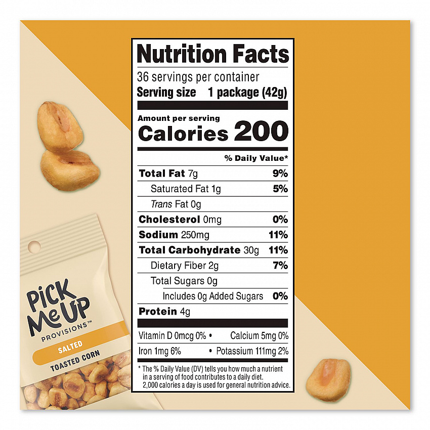 Salted Toasted Corn, 1.5 oz Packet, 36/Box (PM63393)