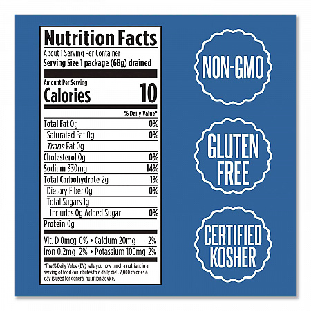 Classic Kosher Dill Pickle Packs, 3.4 oz Bag, 12/Carton (LNH00671)