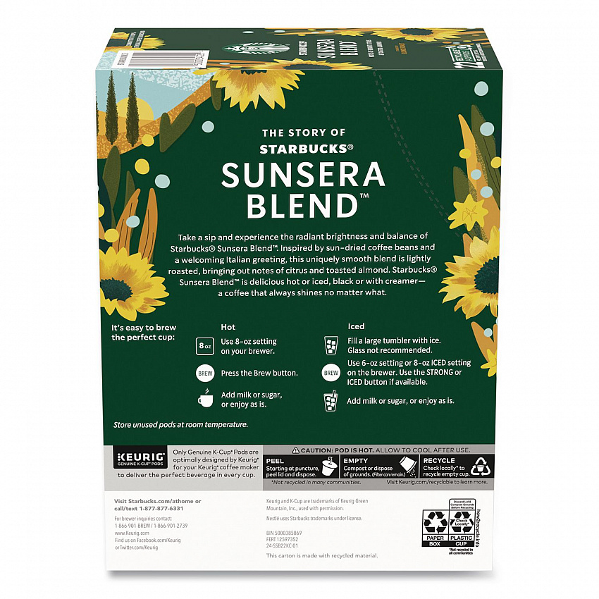 Sunsera Blend Coffee K-Cup, 22/Box (65271)