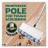 Sweep and Mop 2-in-1 Dry + Wet Floor Deluxe Mopping and Sweeping Kit, Silver Handle (16413)