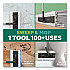 Sweep and Mop 2-in-1 Dry + Wet Floor Deluxe Mopping and Sweeping Kit, Silver Handle (16413)