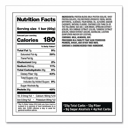 Protein Bars, Birthday Cake, 2.12 oz Bar, 12/Box (QUN00596)