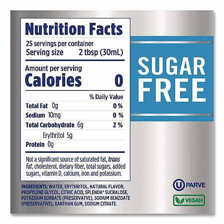 Sugar-Free Coffee Syrup, French Vanilla, 25.4 oz Bottle, 6/Carton (HFP00583)