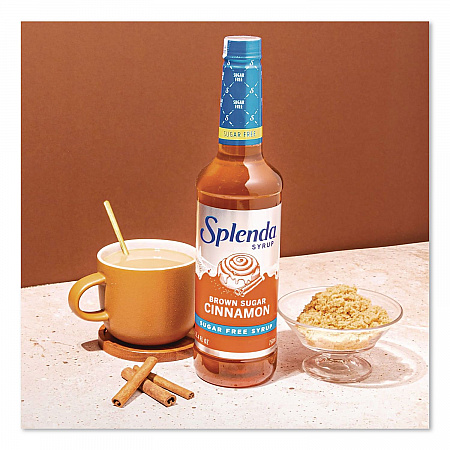 Sugar-Free Coffee Syrup, Brown Sugar Cinnamon, 25.4 oz Bottle, 6/Carton (HFP00696)
