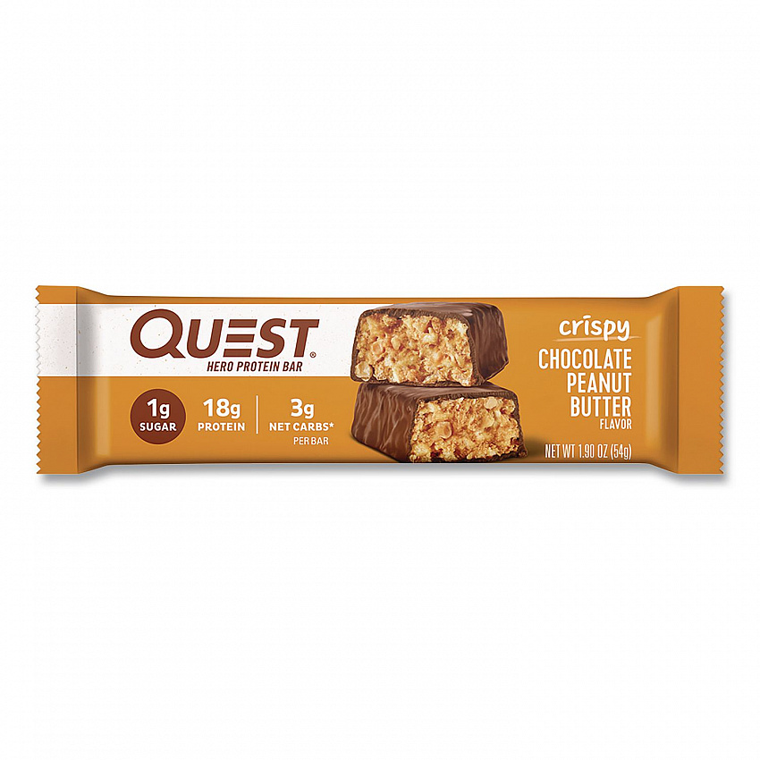 Protein Bars, Chocolate Peanut Butter, 1.9 oz Bar, 12/Box (QUN01179)