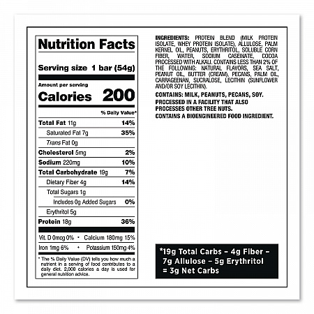 Protein Bars, Chocolate Peanut Butter, 1.9 oz Bar, 12/Box (QUN01179)