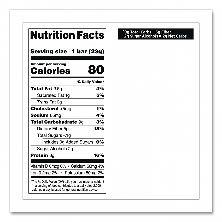 Protein Bar Minis, Chocolate Chip Cookie Dough, 0.81 oz Bar, 14/Box (QUN01270)