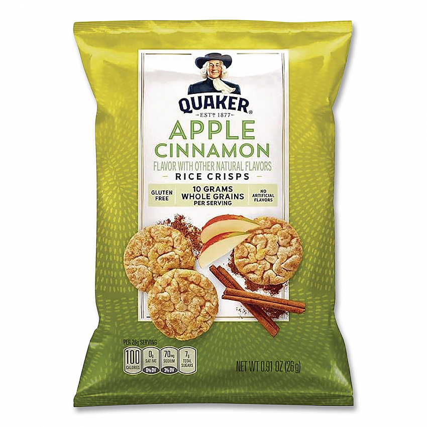 Rice Crisps, Sweet and Savory Mix, Assorted Flavors, (7) 0.67 oz Bags, (8) 0.91 oz Bags (QUA57840)
