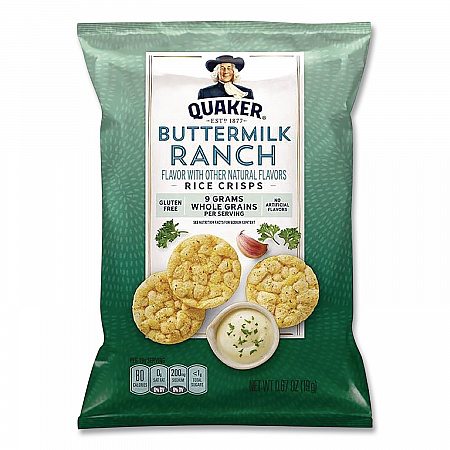 Rice Crisps, Sweet and Savory Mix, Assorted Flavors, (7) 0.67 oz Bags, (8) 0.91 oz Bags (QUA57840)