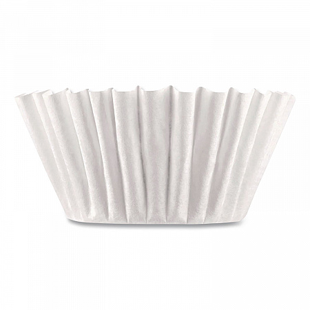 Coffee Filters, 12 Cup Size, Flat Bottom, 500/Bag, 2 Bags/Carton (BUN05313)