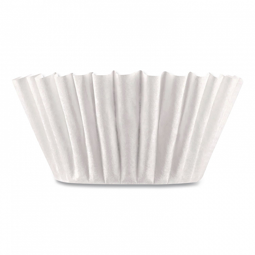 Coffee Filters, 12 Cup Size, Flat Bottom, 500/Bag, 2 Bags/Carton (BUN05313)